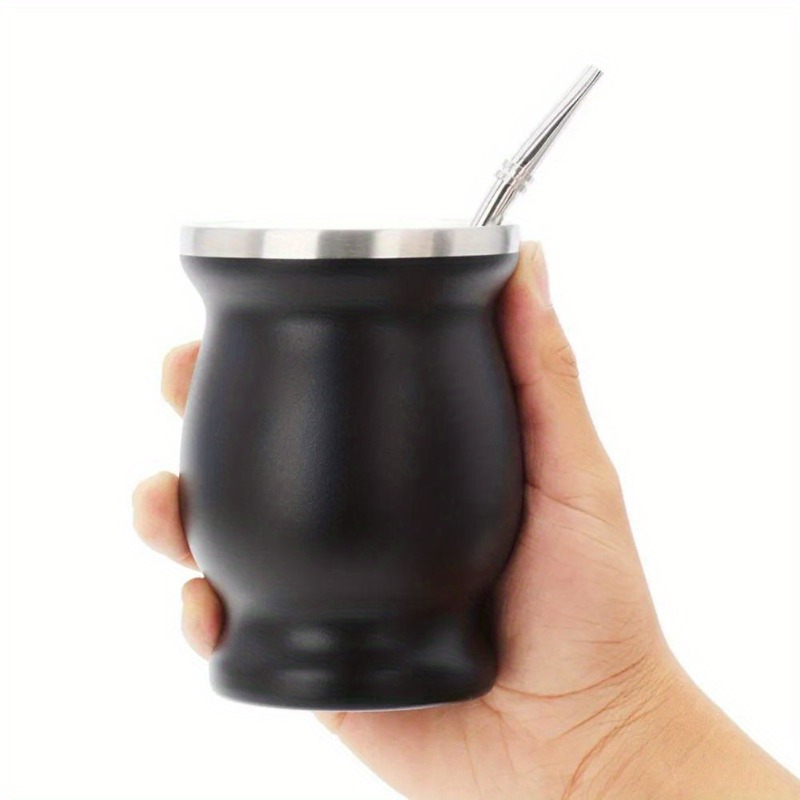 1Set Double-Wall Stainless Tea - Stainless Steel Straw recension och pris
