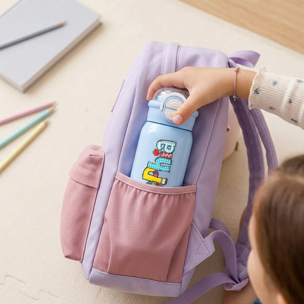 Custom Name Kids Insulated Wat - Stainless Steel Straw recension och pris