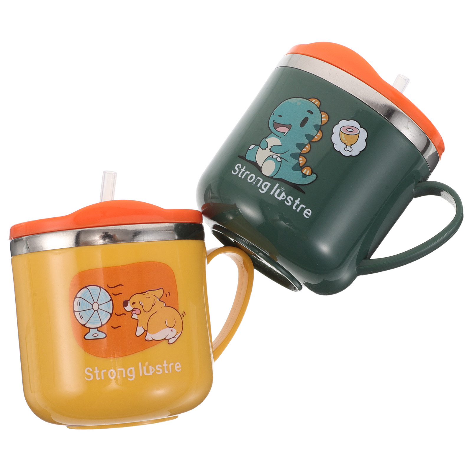 2Pcs Stainless Steel Kids Cups - Stainless Steel Straw recension och pris