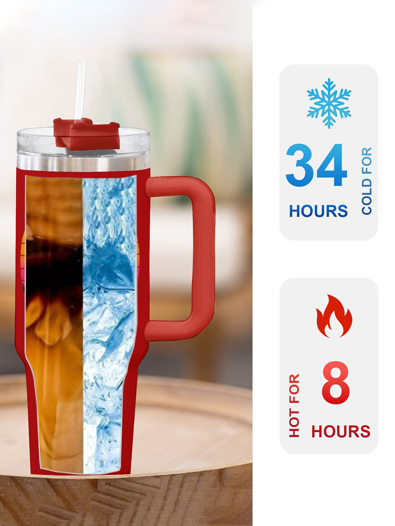 Personalized 40 ounce water cu - Stainless Steel Straw recension och pris