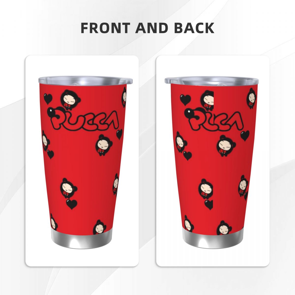 Cute Cartoon Pucca 20oz Stainl - Stainless Steel Straw recension och pris