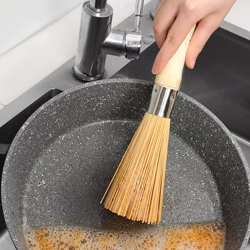Natural Bamboo Pot Brush Long  - Dish Brush Bamboo recension och pris