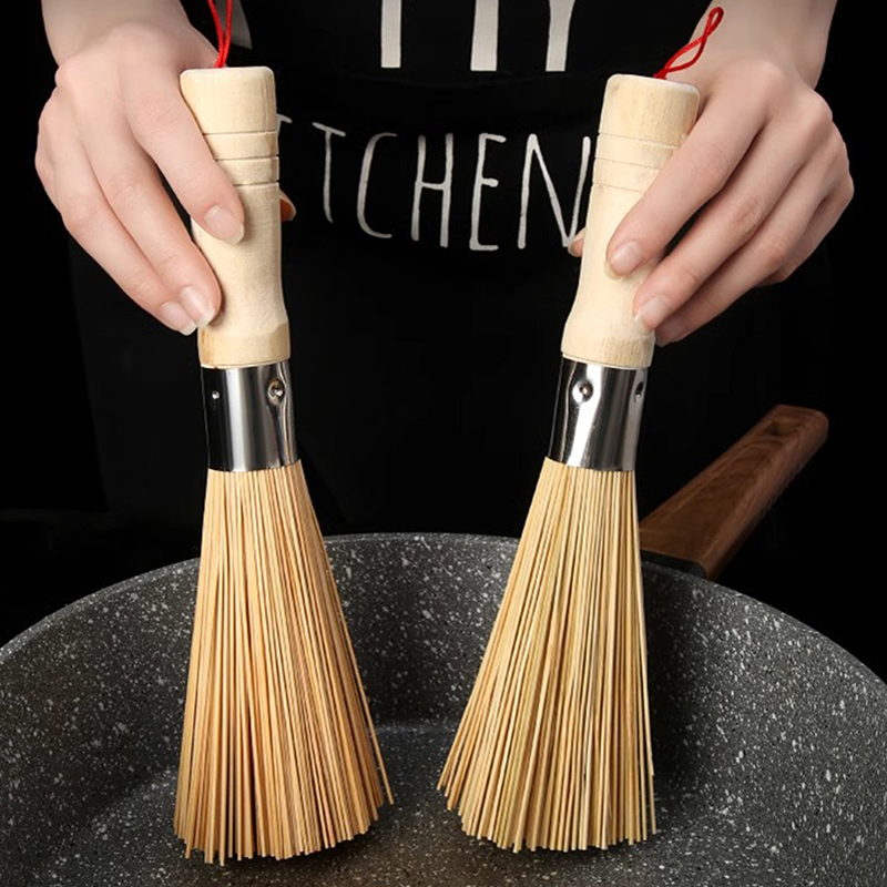 Natural Bamboo Pot Brush Long  - Dish Brush Bamboo recension och pris