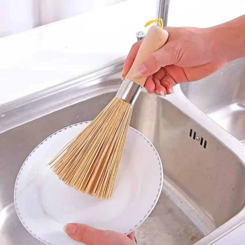 Bamboo Pot Brush Long Handle W - Dish Brush Bamboo recension och pris