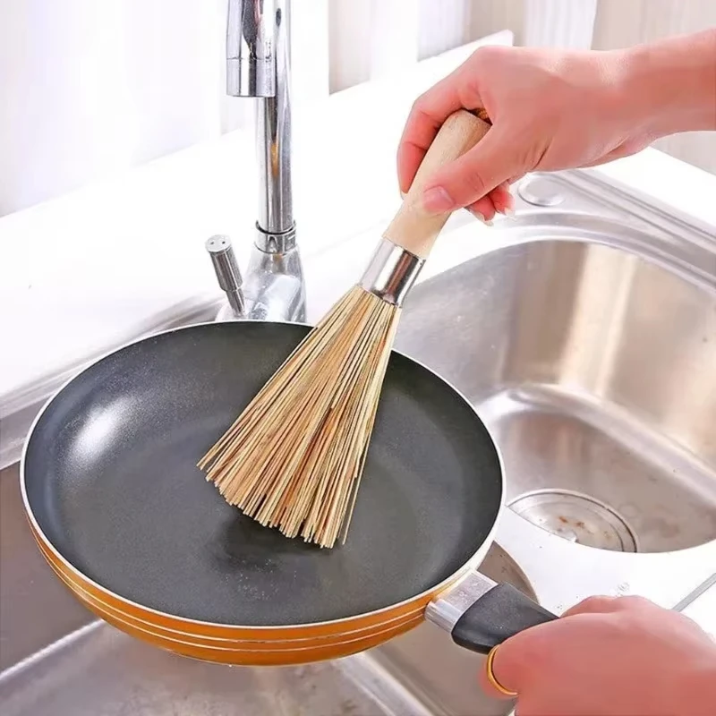 Bamboo Pot Brush Long Handle W - Dish Brush Bamboo recension och pris